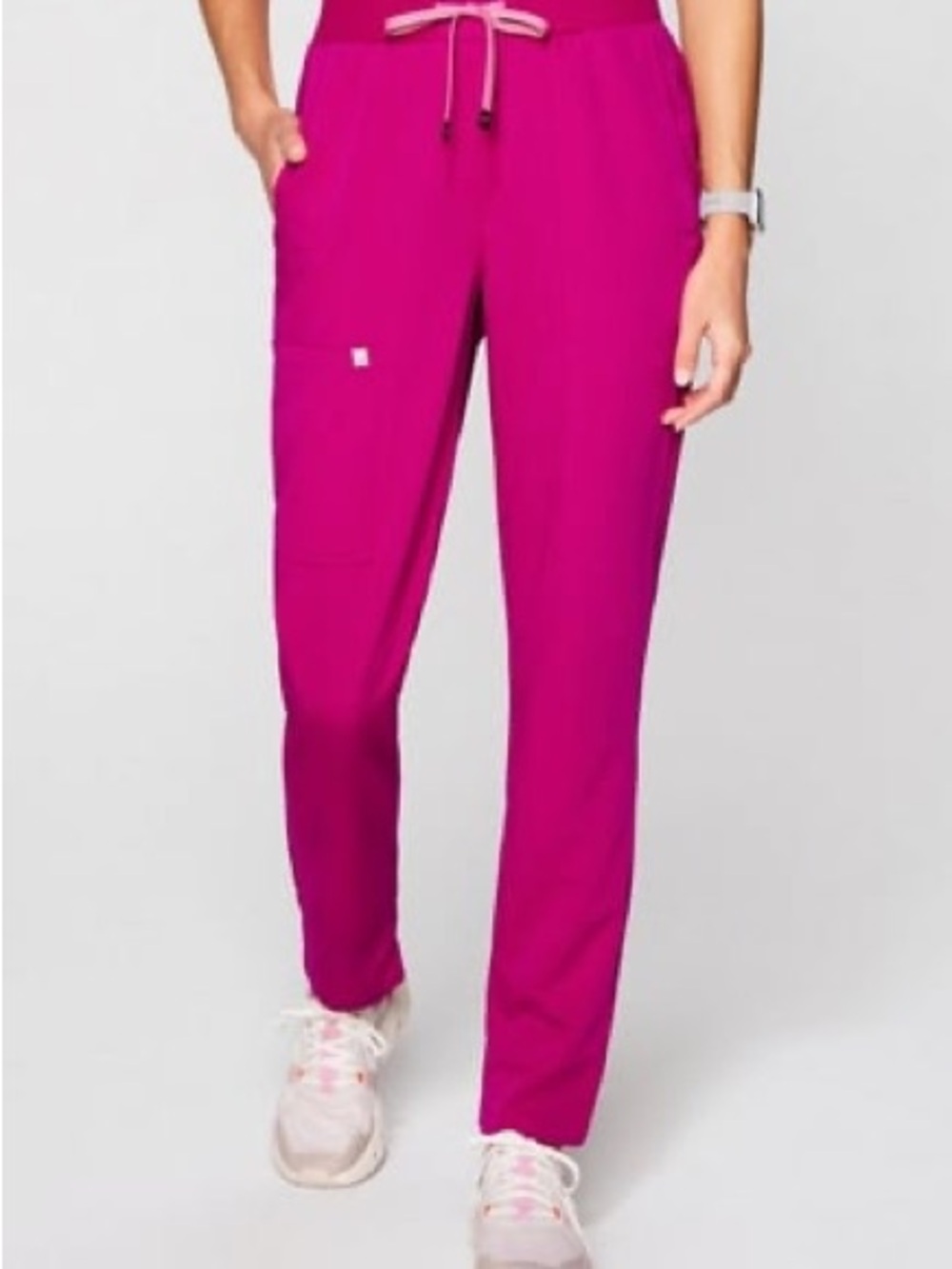 Fabletics Women's Magenta Drawstring Track Pants